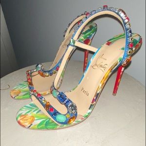 Christian Louboutin | Shoes | Christian Louboutin Rosapetra Sandals |  Poshmark